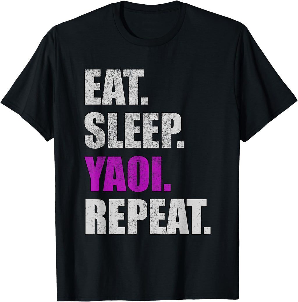 Handcrafted Eat Sleep Yaoi Repeat Yaoi S Hoodie - Graphic Print Men Women - T-Shirt, Sweatshirt, Hoodie