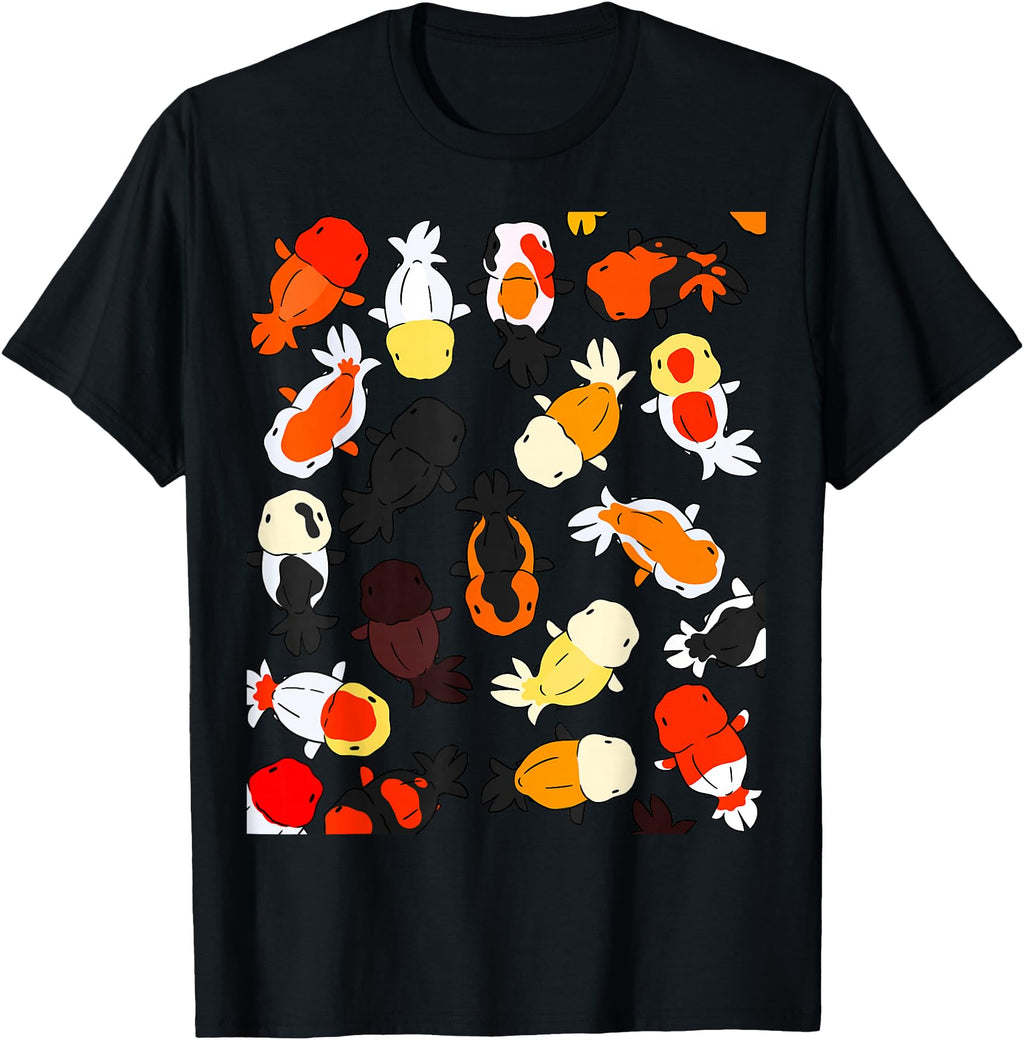 Authentic Japanese Ranchu Goldfish T-Shirt - Unique Graphic for Adults - T-Shirt, Sweatshirt, Hoodie