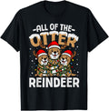 Otter Reindeer Santa Animal Pun Holiday T-Shirt - Streetwear Style Unisex - T-Shirt, Sweatshirt, Hoodie