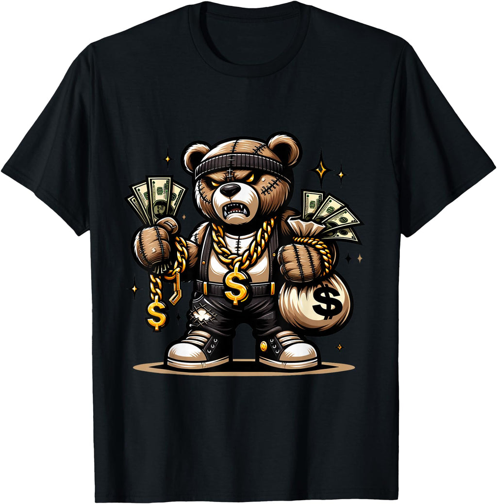 Original Teddy Bear Money Swag Hip T-Shirt - Minimalist Print Men Women - T-Shirt, Sweatshirt, Hoodie