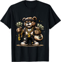 Original Teddy Bear Money Swag Hip T-Shirt - Minimalist Print Men Women - T-Shirt, Sweatshirt, Hoodie