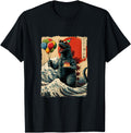 Handcrafted Kaiju Party Japan Monster Hoodie - Minimalist Print Unisex - T-Shirt, Sweatshirt, Hoodie