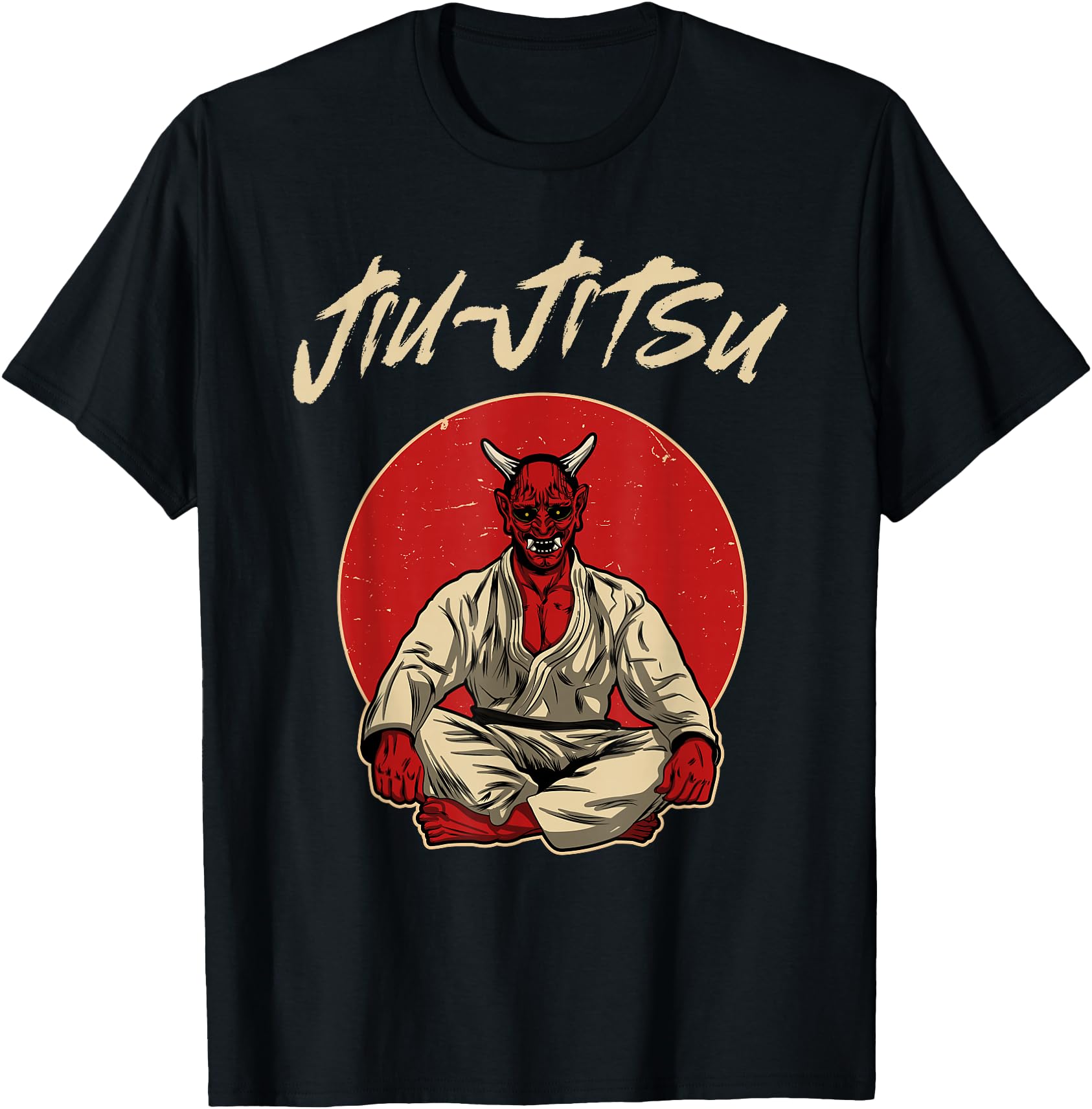 Handcrafted Japanese Oni Demon T-Shirt - Casual Everyday Wear for Adults - T-Shirt, Sweatshirt, Hoodie