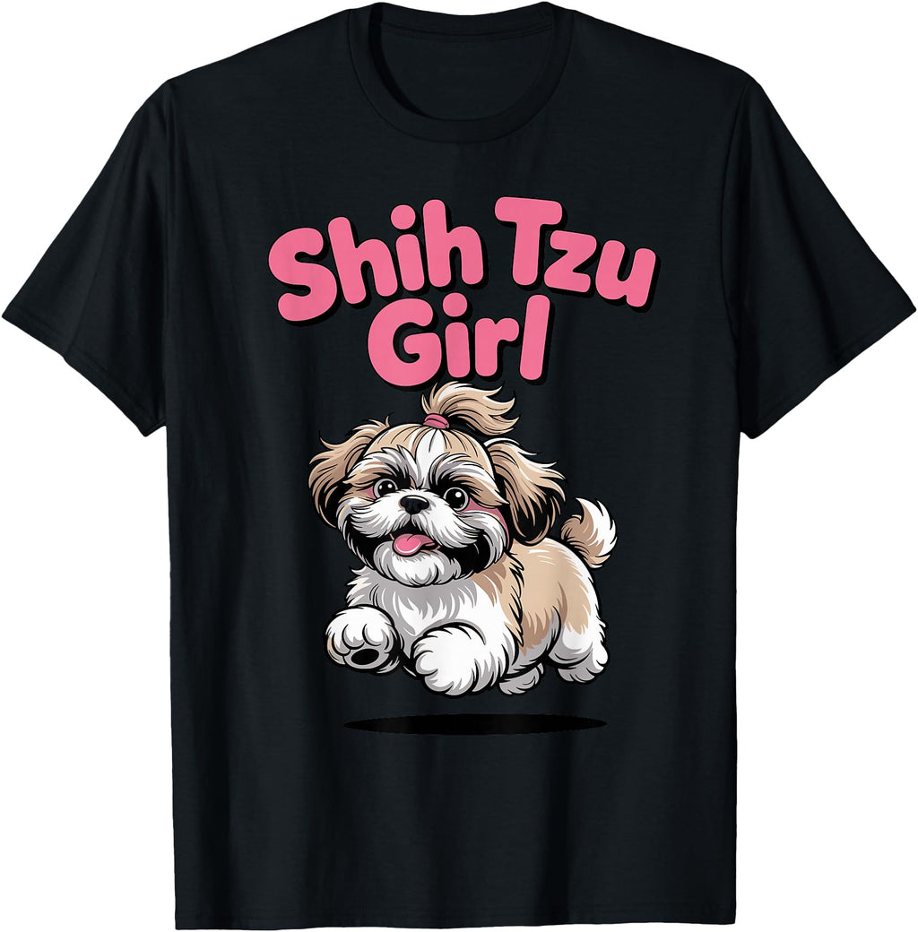 Shih Tzu Cartoon Dog Owners Womens Sweatshirt - Custom Art Print Men Women - T-Shirt, Sweatshirt, Hoodie