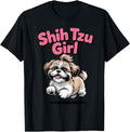Shih Tzu Cartoon Dog Owners Womens Sweatshirt - Custom Art Print Men Women - T-Shirt, Sweatshirt, Hoodie
