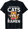 Exclusive Powered Cats And Ramen T-Shirt - Casual Everyday Wear Men Women - T-Shirt, Sweatshirt, Hoodie