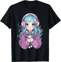 Anime Cat Japanese Kawaii Teens Artist T-Shirt - Novelty Apparel Men Women - T-Shirt, Sweatshirt, Hoodie