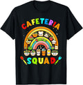 Lunch Lady Crew Food Service Rainbow T-Shirt - Custom Art Print Men Women - T-Shirt, Sweatshirt, Hoodie