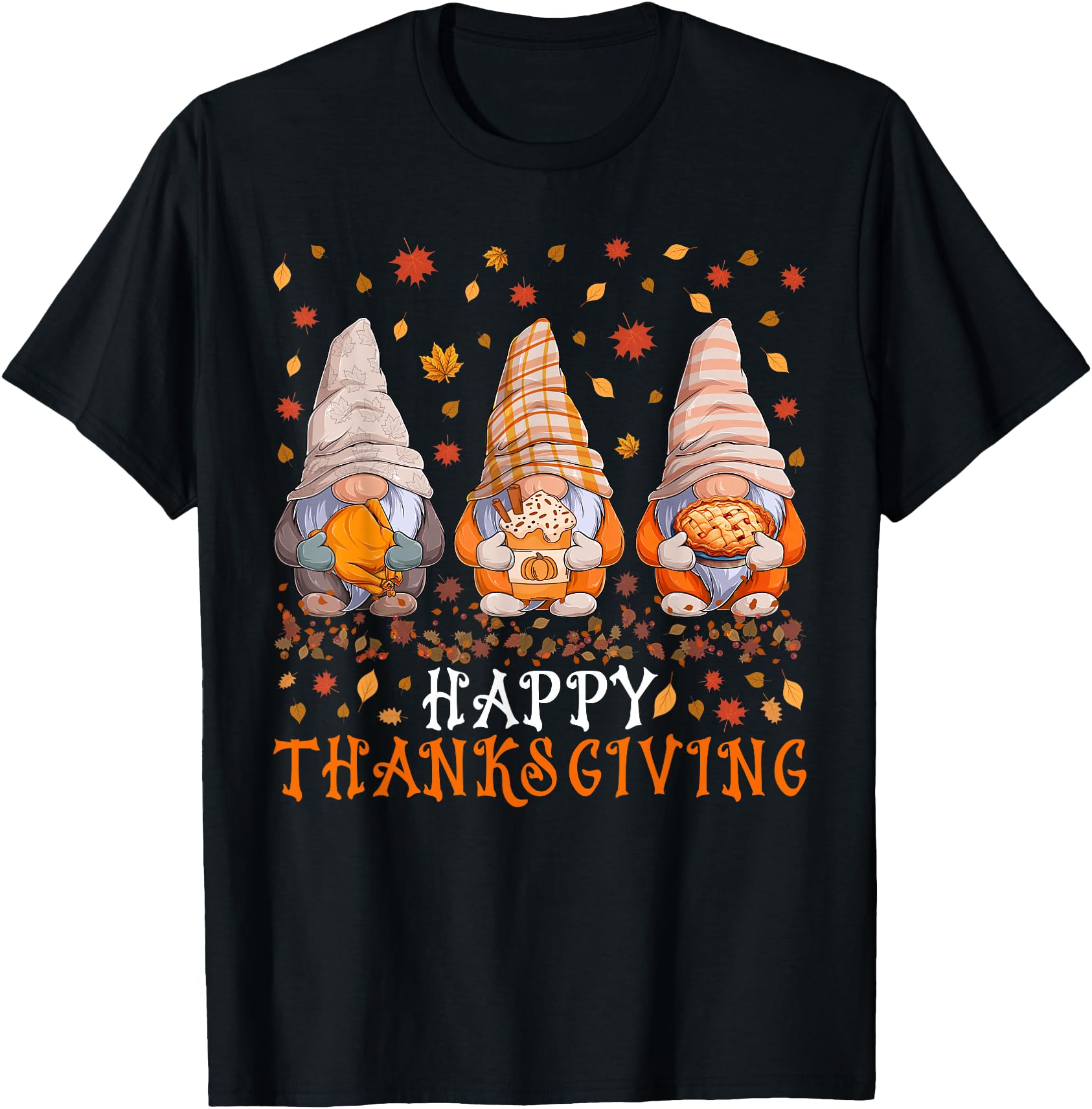 Handcrafted Gnomes Thanksgiving Autumn Sweatshirt - Trendy Graphic Unisex - T-Shirt, Sweatshirt, Hoodie