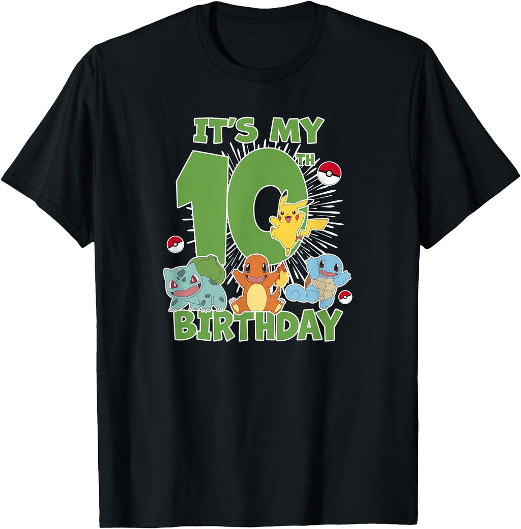 Authentic Pok Mon It S My 10Th Kanto Hoodie - Fun Novelty Design Unisex - T-Shirt, Sweatshirt, Hoodie