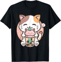 Boba Tea Cat Bubble Tea Cat Milk Tea Sweatshirt - Custom Art Print Unisex - T-Shirt, Sweatshirt, Hoodie
