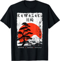 Handcrafted Kawasaki City Japanese Ukiyoe Hoodie - Graphic Print Men Women - T-Shirt, Sweatshirt, Hoodie