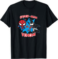 Authentic Marvel Kawaii Spider Vs Venom T-Shirt - Custom Art Print Unisex - T-Shirt, Sweatshirt, Hoodie