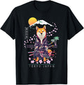 Shiba Inu Japanese Aesthetic Sakura T-Shirt - Streetwear Style for Adults - T-Shirt, Sweatshirt, Hoodie