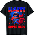 Haiti Super Hero Haiti Flag Melanin T-Shirt - Minimalist Print Unisex - T-Shirt, Sweatshirt, Hoodie