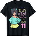 This Anime Is Now 11 Years Old Kawaii Sweatshirt - Graphic Print Unisex - T-Shirt, Sweatshirt, Hoodie