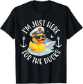 I M Just Here Duck Duck Cruise T-Shirt - Aesthetic Graphic for Adults - T-Shirt, Sweatshirt, Hoodie