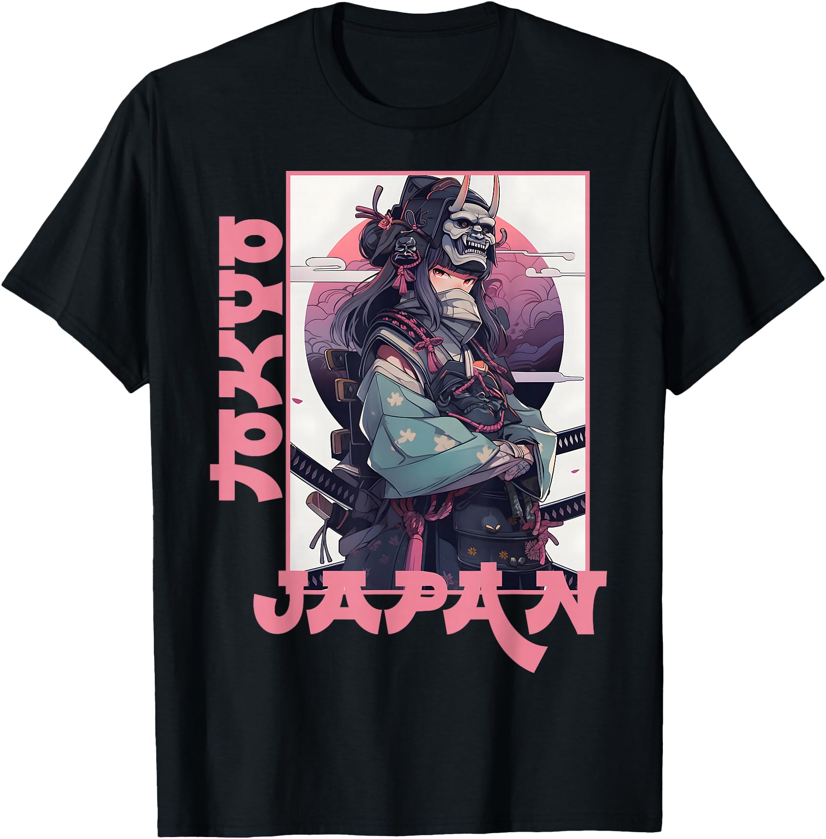 Original Kawaii Anime Samurai Tokyo T-Shirt - Novelty Apparel for Adults - T-Shirt, Sweatshirt, Hoodie