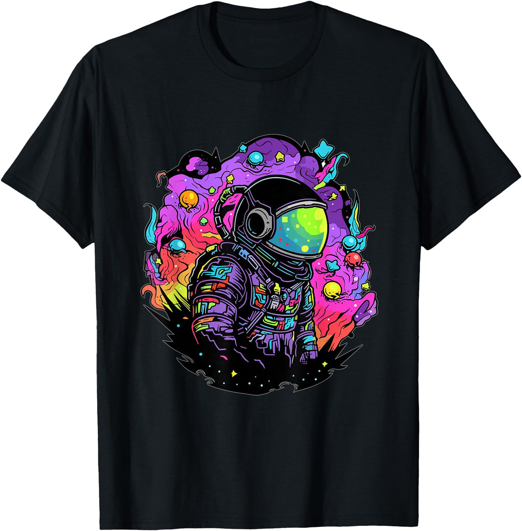 Trippy Astronaut Psychedelic Spaceman Hoodie - Graphic Print for Adults - T-Shirt, Sweatshirt, Hoodie