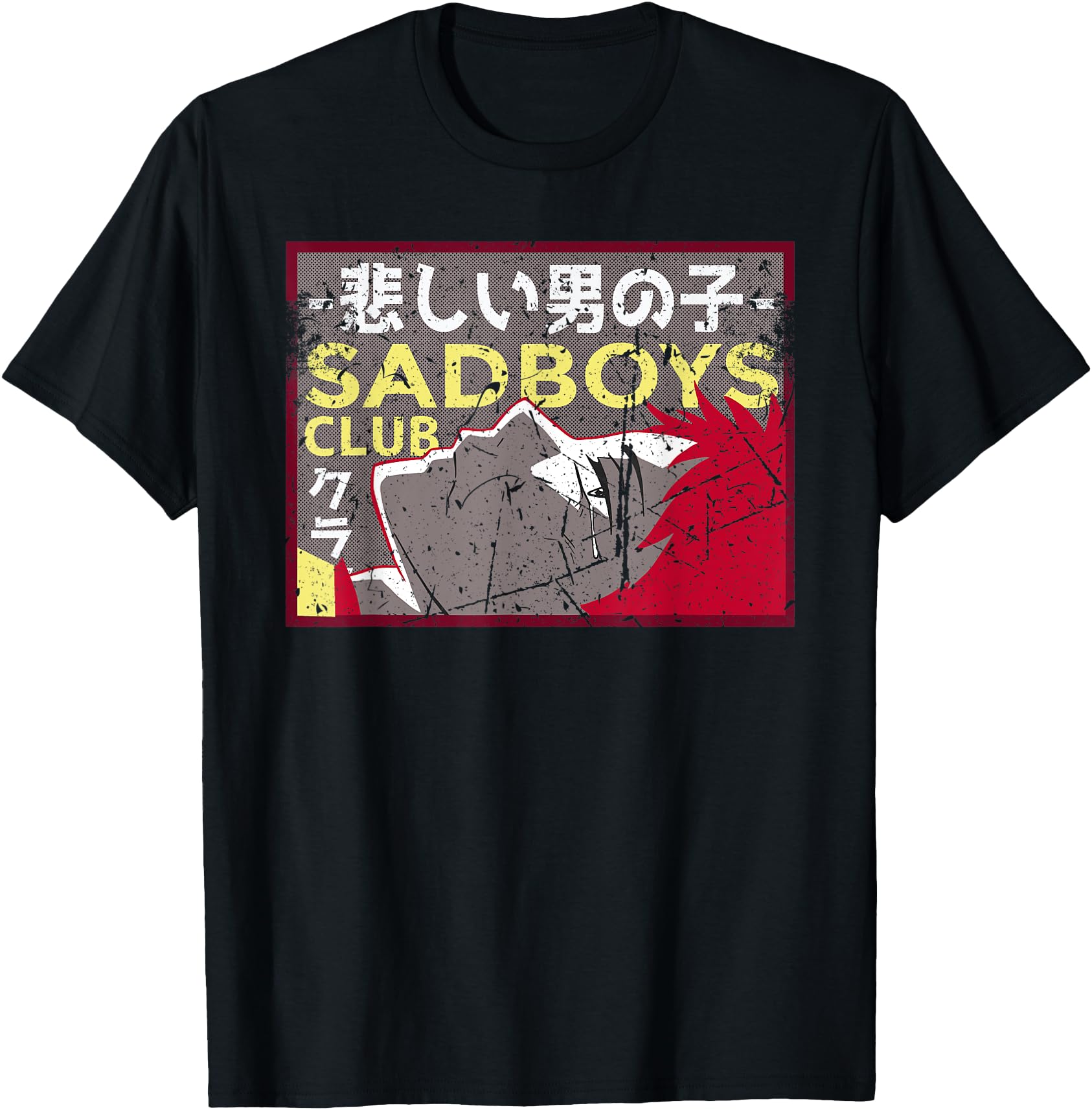 Original Sad Club Anime Japanese Artist Hoodie - Graphic Print for Adults - T-Shirt, Sweatshirt, Hoodie