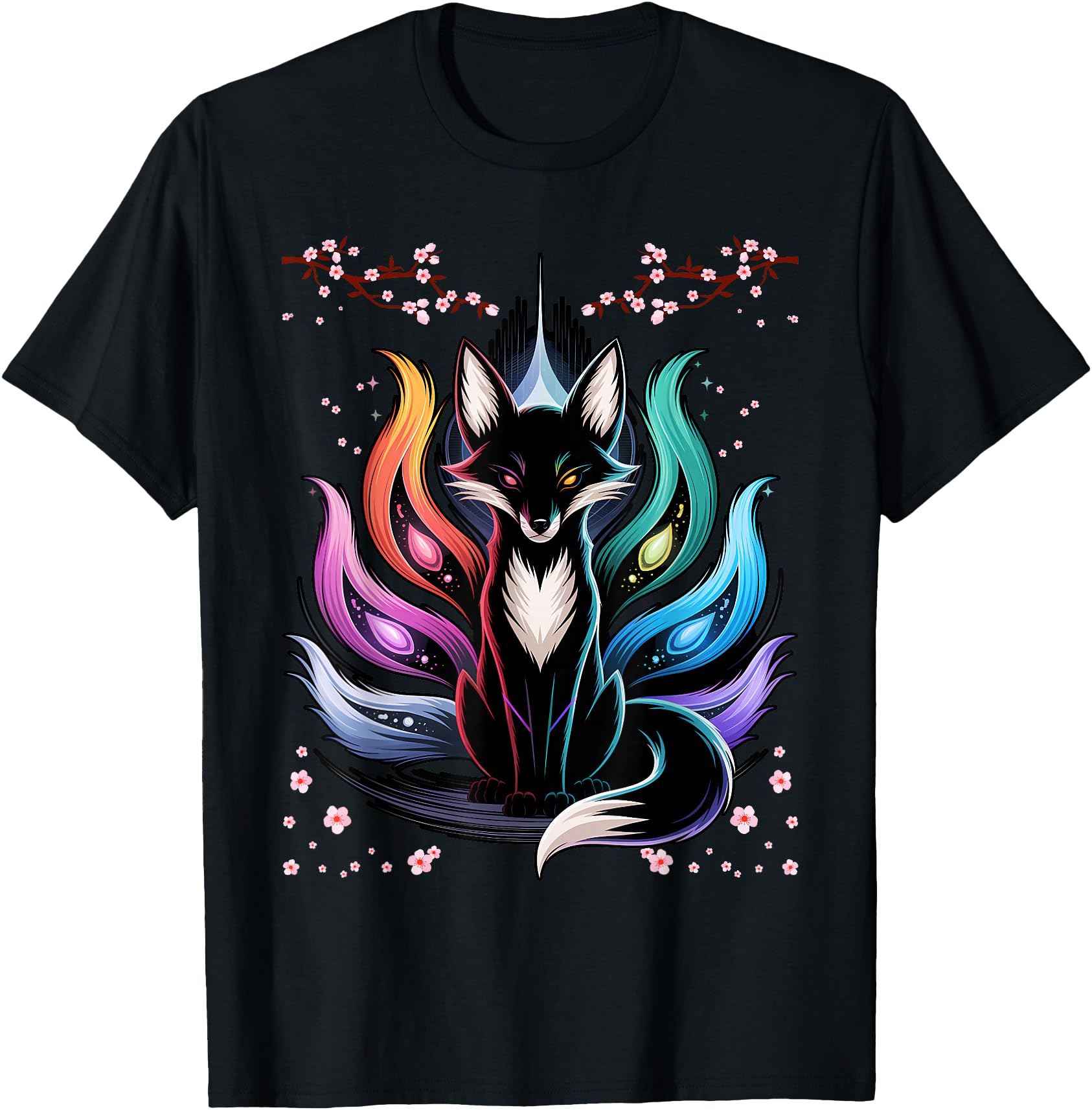 Exclusive Japanese Fox Kitsune Sweatshirt - Aesthetic Graphic for Adults - T-Shirt, Sweatshirt, Hoodie