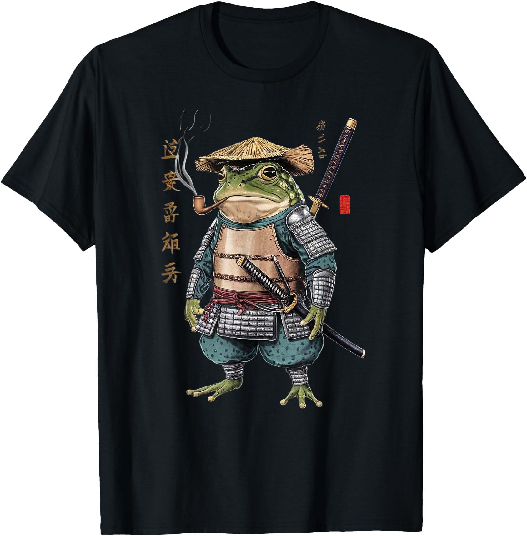 Original Samurai Frog Ninja Sweatshirt - Custom Art Print for Adults - T-Shirt, Sweatshirt, Hoodie