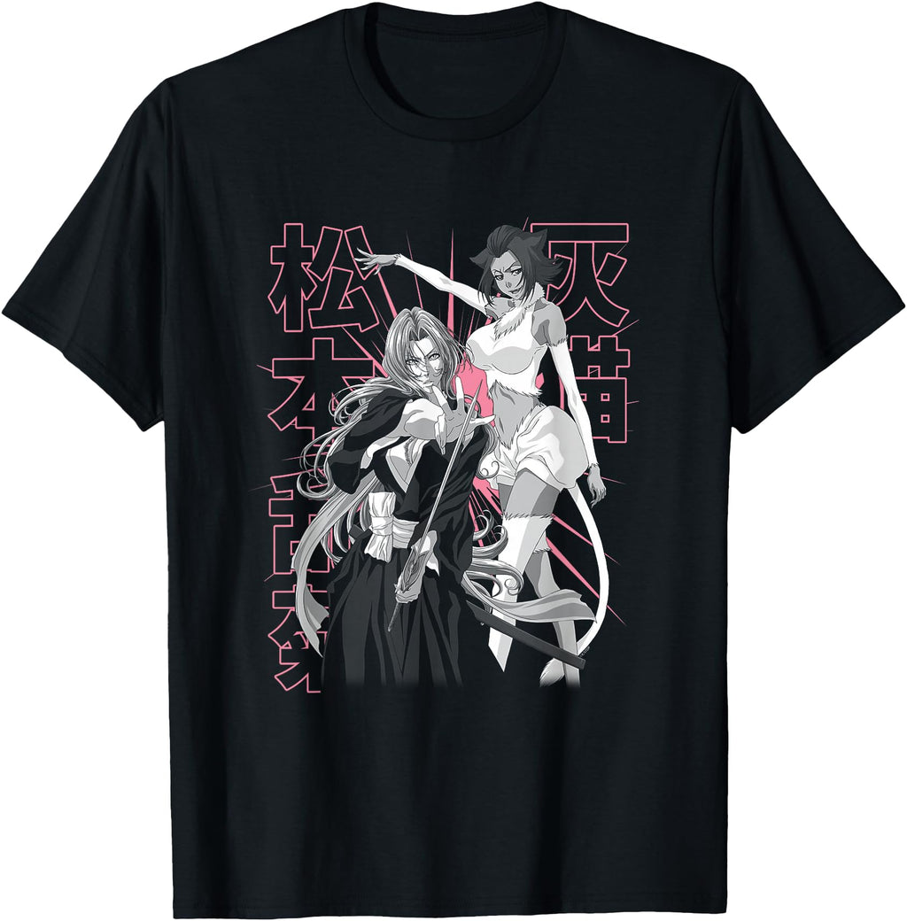 Bleach Rangiku And Haineko Silhouette Hoodie - Unique Graphic Men Women - T-Shirt, Sweatshirt, Hoodie