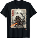 Handcrafted Samurai Raccoon Japanese T-Shirt - Novelty Apparel Men Women - T-Shirt, Sweatshirt, Hoodie