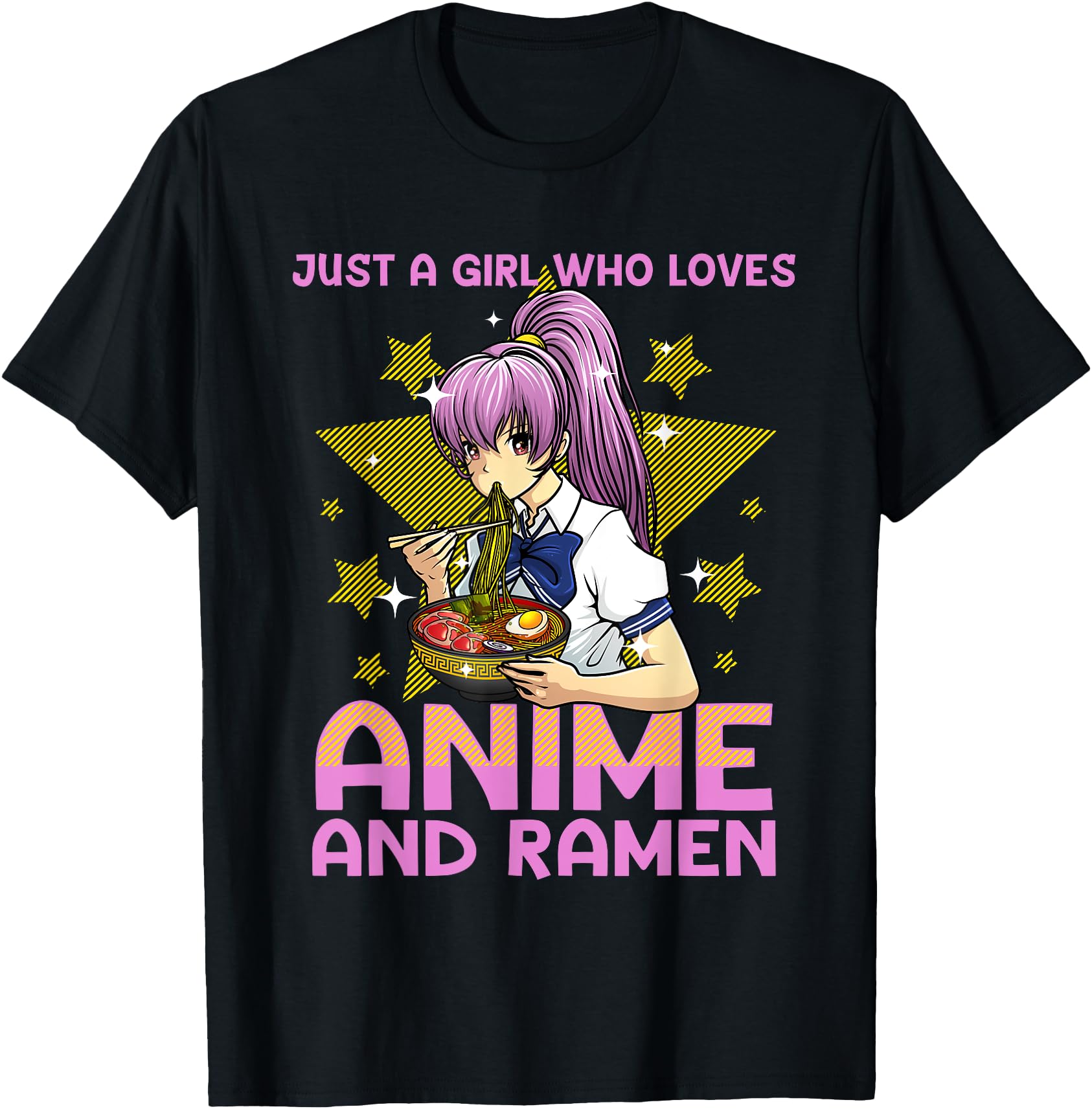 Authentic Anime Art Teen Anime Ramen T-Shirt - Unique Graphic Men Women - T-Shirt, Sweatshirt, Hoodie
