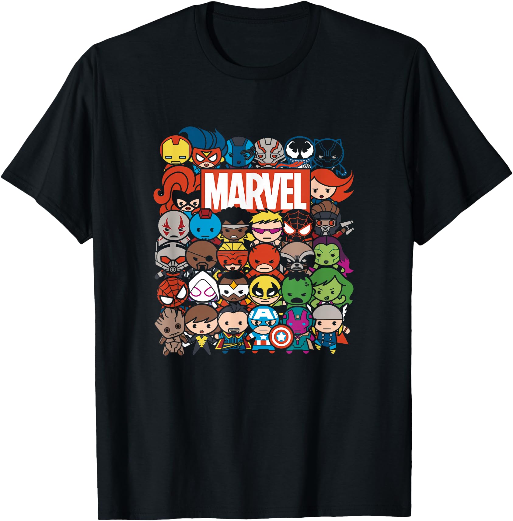 Authentic Marvel Kawaii Marvel T-Shirt - Fun Novelty Design Unisex - T-Shirt, Sweatshirt, Hoodie