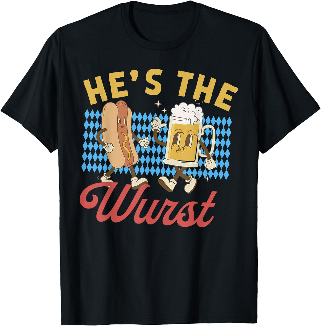 Authentic Oktoberfes Hes Wurst Shes Sweatshirt - Minimalist Print Unisex - T-Shirt, Sweatshirt, Hoodie