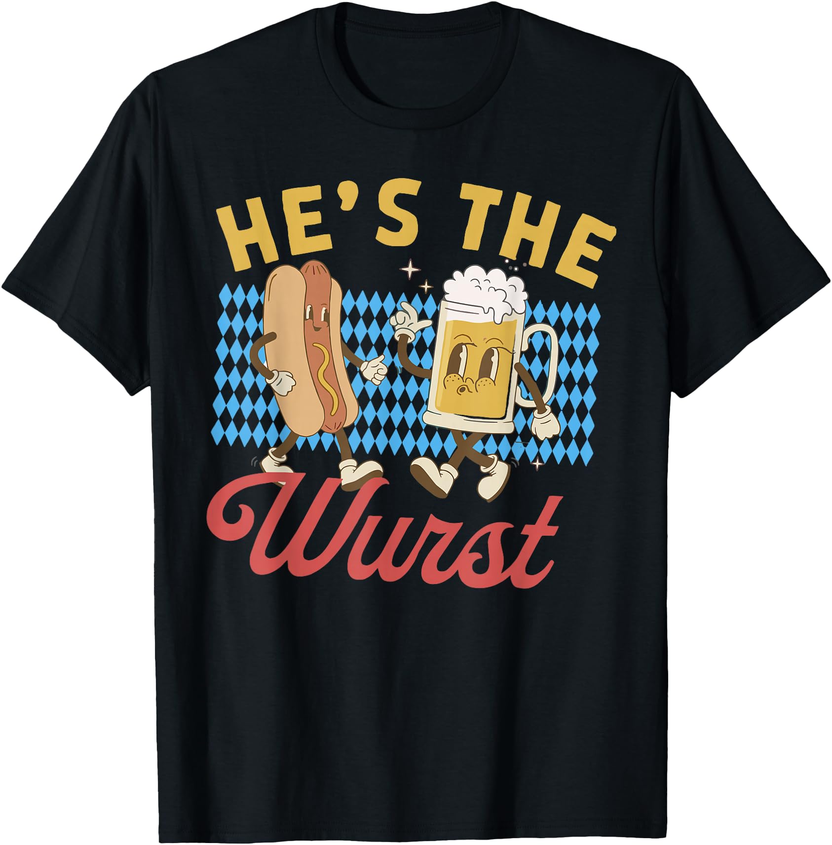 Authentic Oktoberfes Hes Wurst Shes Sweatshirt - Minimalist Print Unisex - T-Shirt, Sweatshirt, Hoodie