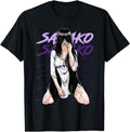 Exclusive Dark Hair Goth Creepy Anime T-Shirt - Novelty Apparel for Adults - T-Shirt, Sweatshirt, Hoodie