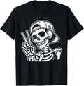 Exclusive Skeleton Hand Peace Sign T-Shirt - Streetwear Style Men Women - T-Shirt, Sweatshirt, Hoodie
