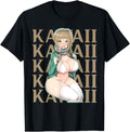 Handcrafted Anime Lewd Waifu Kawaii T-Shirt - Custom Art Print Men Women - T-Shirt, Sweatshirt, Hoodie