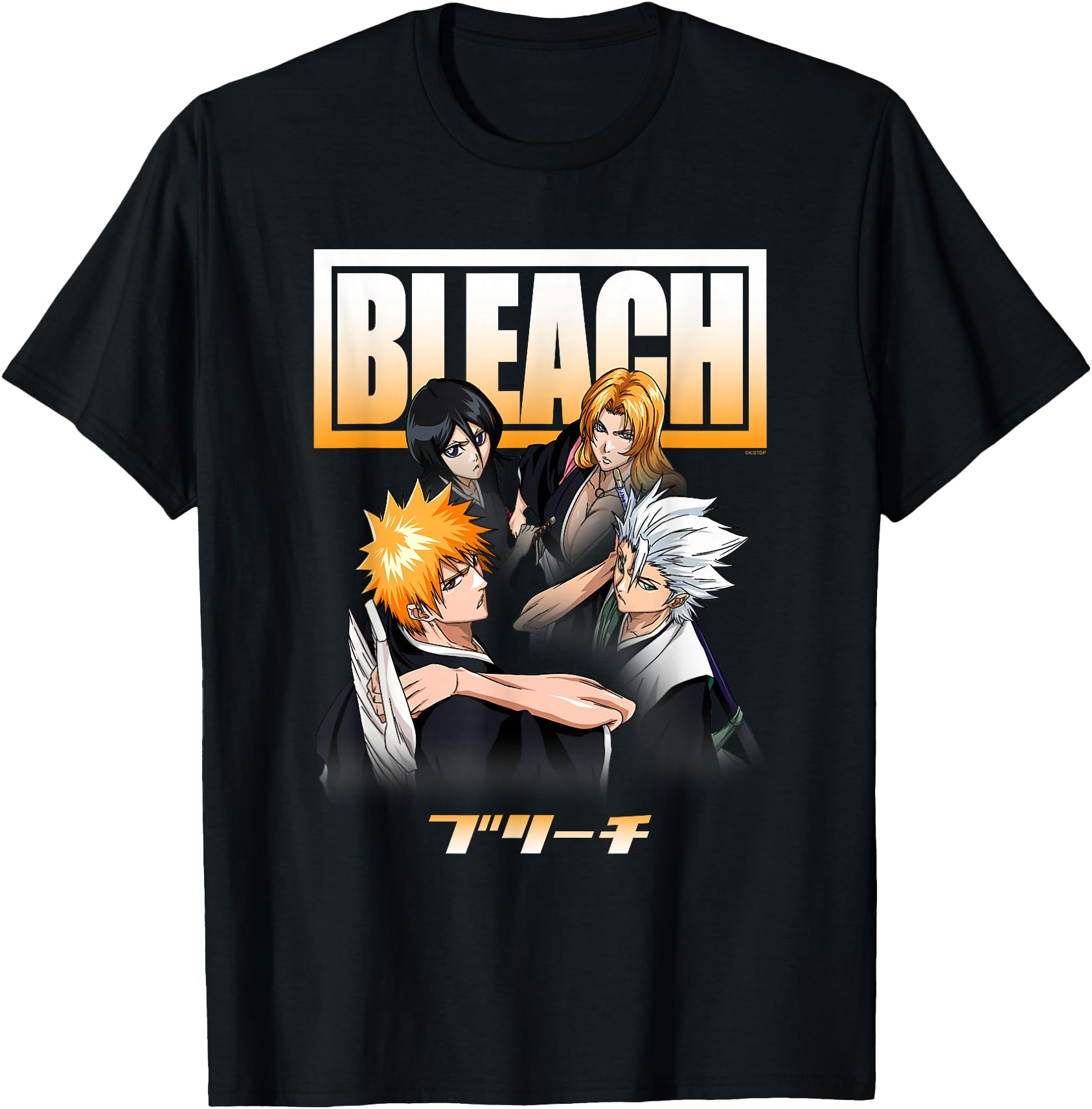 Bleach Cast And Ombre Logo Anime Rare Sweatshirt - Novelty Apparel Unisex - T-Shirt, Sweatshirt, Hoodie