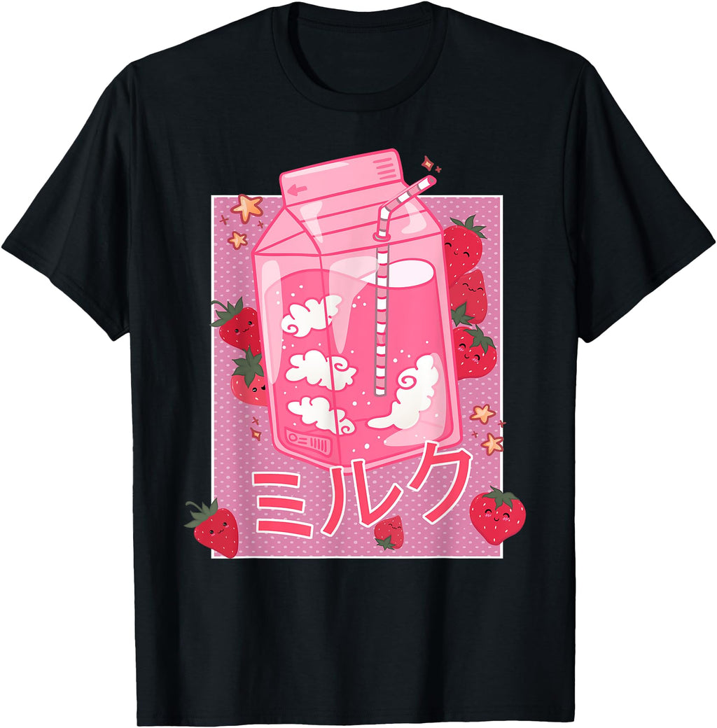 Handcrafted 90S Strawberry Milk Sweatshirt - Unique Graphic Men Women - T-Shirt, Sweatshirt, Hoodie