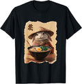 Bunny Kawaii Eating Ramen Japanese T-Shirt - Graphic Print for Adults - T-Shirt, Sweatshirt, Hoodie
