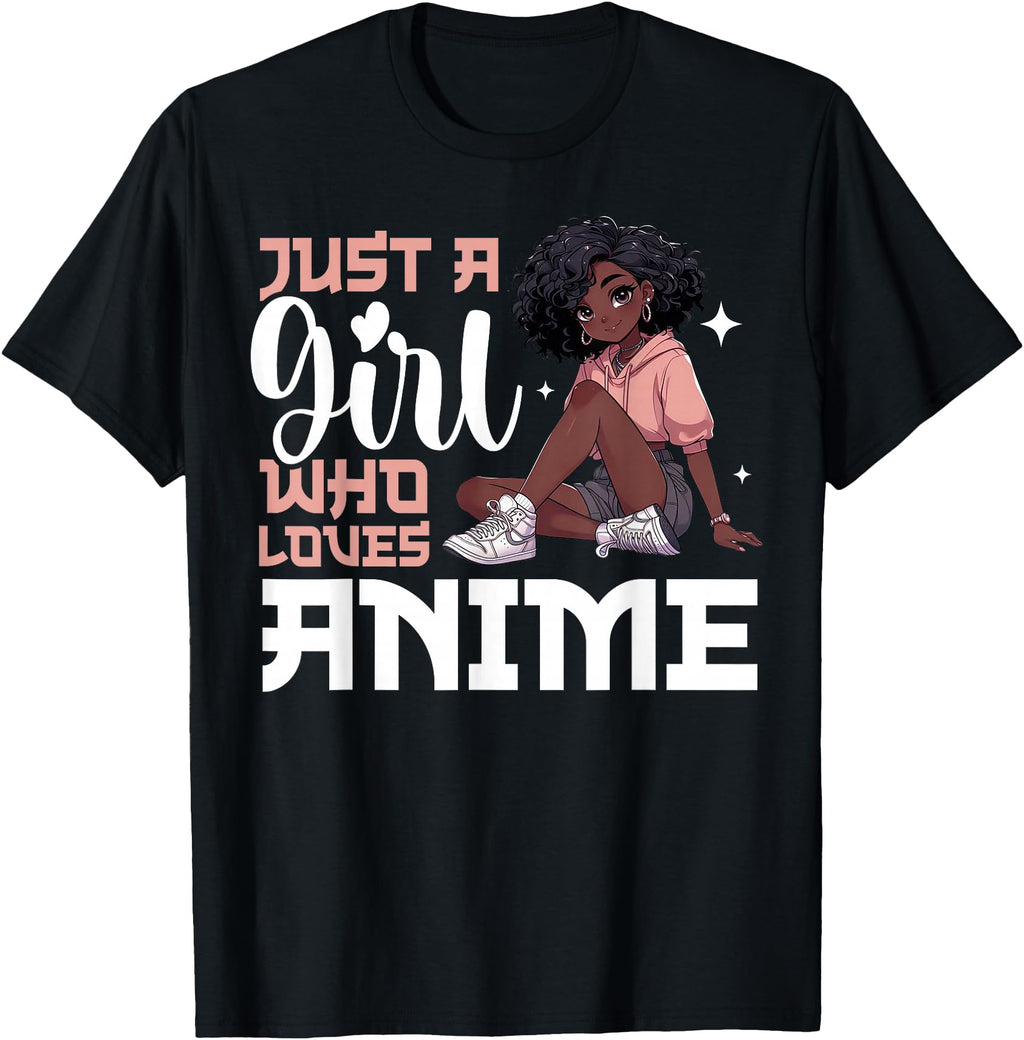 Exclusive Just Who Loves Anime African Hoodie - Streetwear Style Men Women - T-Shirt, Sweatshirt, Hoodie
