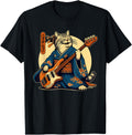 Handcrafted Japanese Samurai Cat T-Shirt - Aesthetic Graphic Unisex - T-Shirt, Sweatshirt, Hoodie