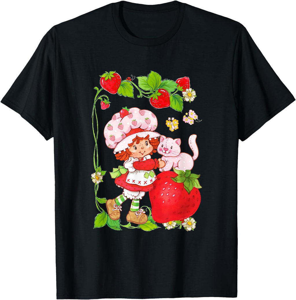 Exclusive Strawberry Shortcake Kitty T-Shirt - Streetwear Style Unisex - T-Shirt, Sweatshirt, Hoodie