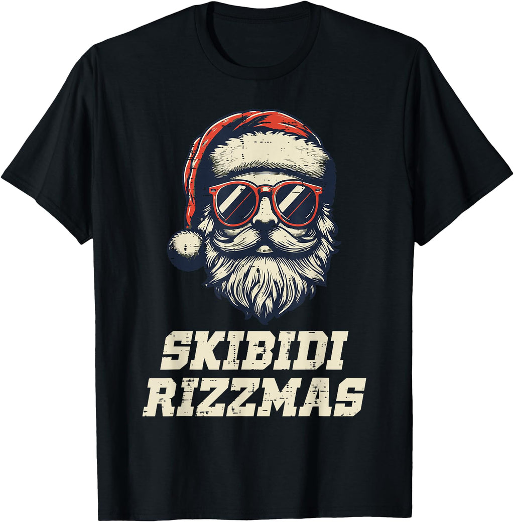 Exclusive Skibidi Rizzmas Santa Teens Hoodie - Novelty Apparel for Adults - T-Shirt, Sweatshirt, Hoodie