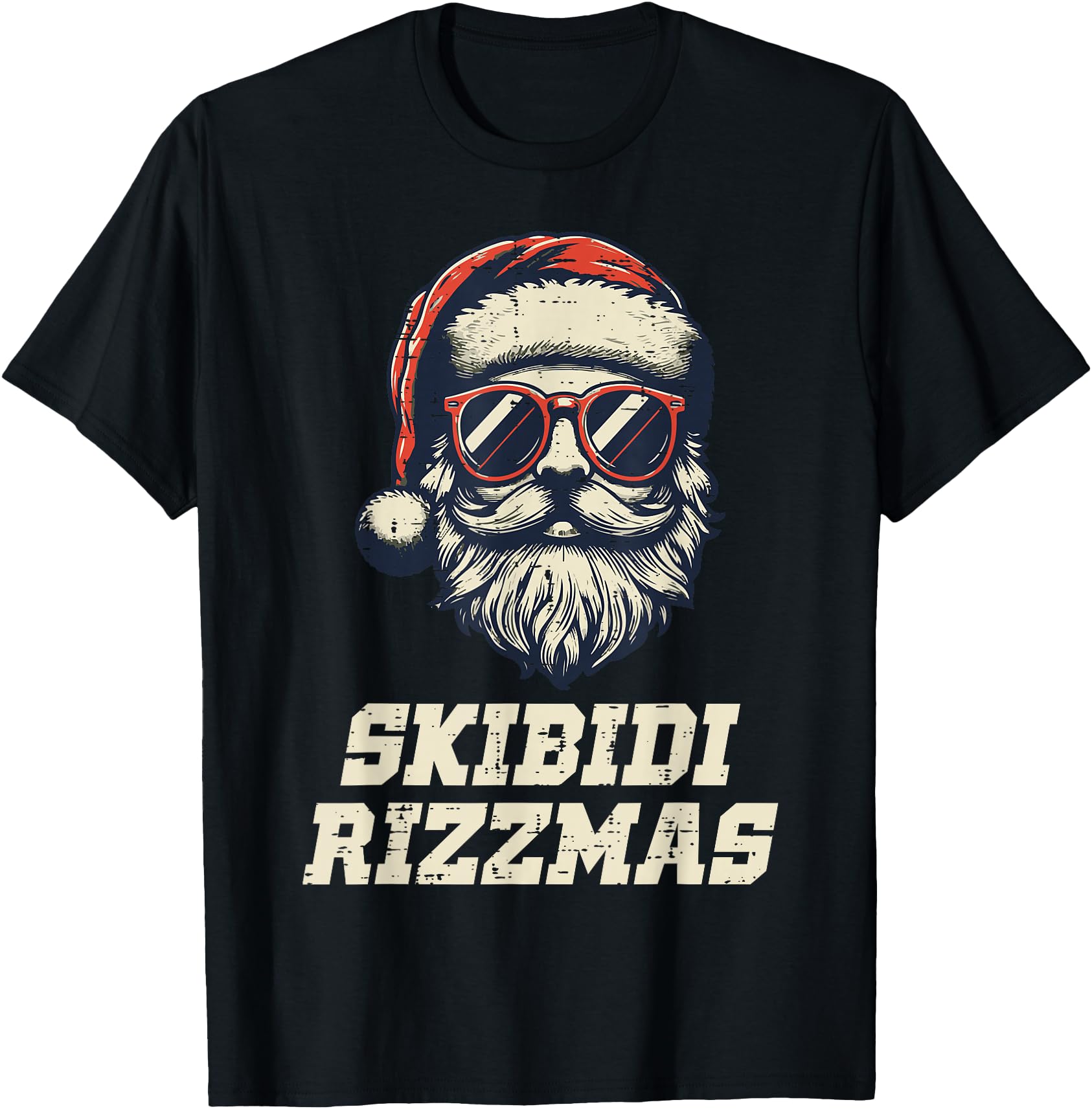 Exclusive Skibidi Rizzmas Santa Teens Hoodie - Novelty Apparel for Adults - T-Shirt, Sweatshirt, Hoodie