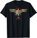 Authentic Marvel Captain Marvel Movie Hoodie - Graphic Print for Adults - T-Shirt, Sweatshirt, Hoodie