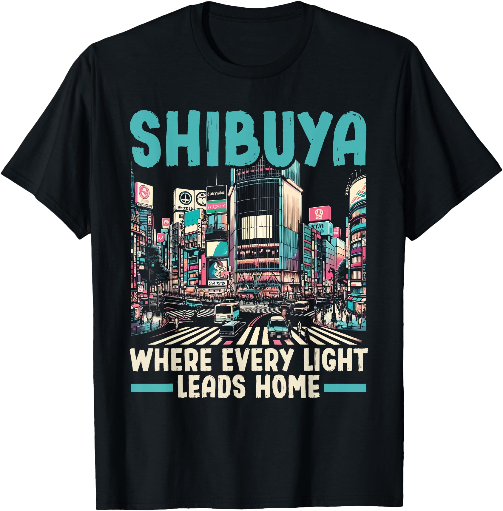 Authentic Shibuya Crossing Japan Hoodie - Aesthetic Graphic Men Women - T-Shirt, Sweatshirt, Hoodie