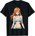 Original Sexy Waifu Beach Anime Japanese Hoodie - Graphic Print Unisex - T-Shirt, Sweatshirt, Hoodie