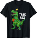 Authentic Dinosaur Tree Rex Dino Santa Hoodie - Unique Graphic Men Women - T-Shirt, Sweatshirt, Hoodie