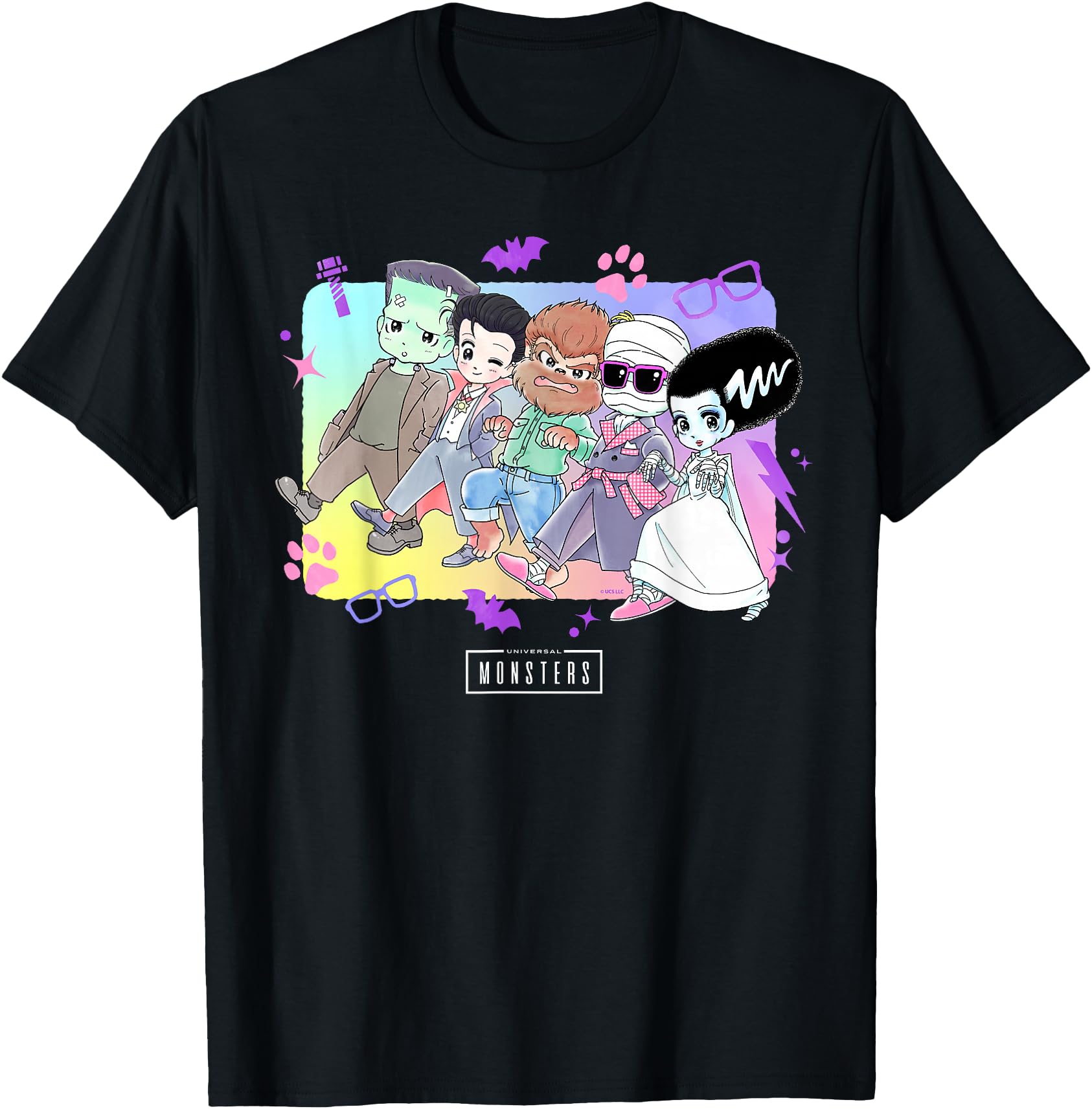 Universal Monsters Anime Group Exclusive Sweatshirt - Graphic Print Unisex - T-Shirt, Sweatshirt, Hoodie