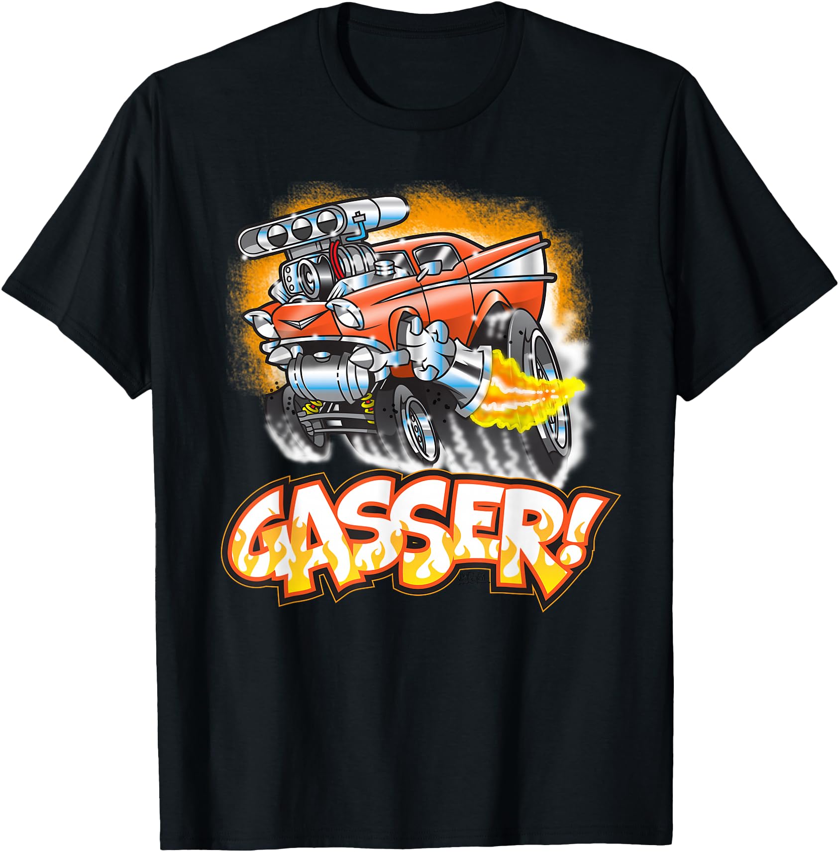 Hot Rod Gasser 57 Drag Racing Hoodie - Casual Everyday Wear Men Women - T-Shirt, Sweatshirt, Hoodie