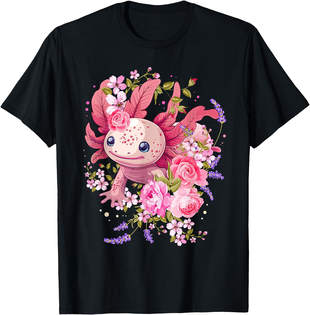 Handcrafted Axolotl Shirts Kawaii T-Shirt - Trendy Graphic for Adults - T-Shirt, Sweatshirt, Hoodie
